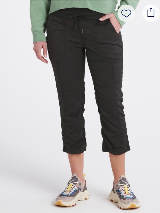 The North Face Pants - The North Face Cropped Drawstring Cargo Pants - Black